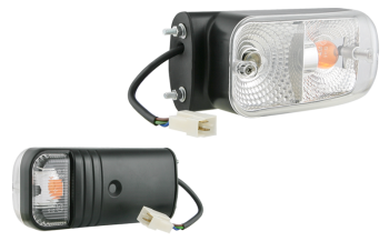 lampadina PY21W 12V, lampadina R5W 12V, cavo 0,15 m, connettore AMP Faston