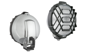 Proiettore alogeno fendinebbia in involucro cromato