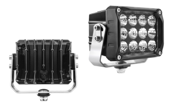 Faro da lavoro con LED, staffa inferiore e connettore Deutsch DT04-2P incorporato