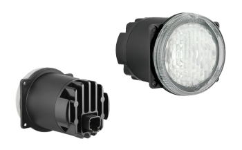Faro per luci diurne con LED e connettore Deutsch DT04-2P incorporato (fissaggio con 4 bulloni)