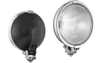 Proiettore alogeno fendinebbia con telaio cromato