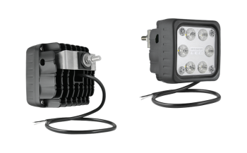 Faro da lavoro con LED, staffa posteriore e cavo