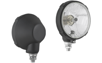 Proiettore anteriore di tipo H4/R2 in involucro di plastica - eretto (luci: anabbaglianti, abbaglianti, posizione)