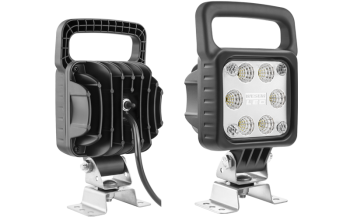 Faro da lavoro con LED, staffa omega, cavo e interruttore