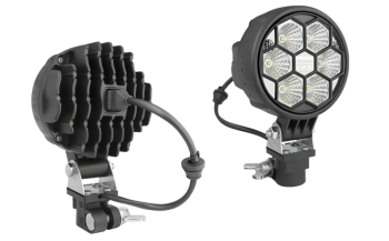 Faro da lavoro con LED, staffa CAR1 e connettore AMP Faston incorporato