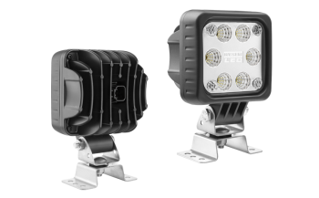 Faro da lavoro con LED, staffa omega e connettore Deutsch DT04-2P incorporato