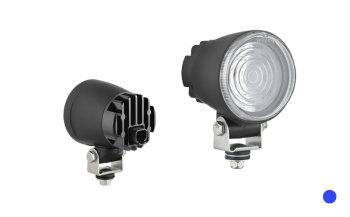 Faro speciale con LED e connettore Deutsch DT04-2P incorporato - blu