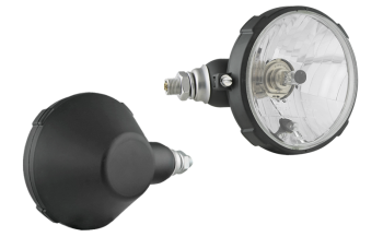 Proiettore anteriore di tipo H4/R2 in involucro di plastica - sinistro (luci: anabbaglianti, abbaglianti, posizione)