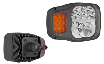Proiettore anteriore a LED con attacco posteriore e connettore DT04-6P incorporato - destro