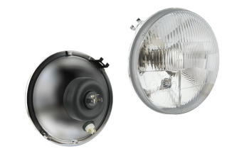 Inserto faro per Fiat 600, tipo R2 (luci: anabbaglianti, abbaglianti, posizione)