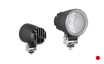 Faro speciale con LED e connettore Deutsch DT04-2P incorporato - rossa
