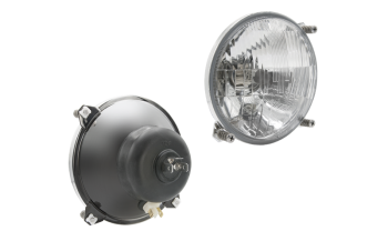 Inserto faro Ø138, tipo H4, passo dei fori 106x106 (luci: anabbaglianti, abbaglianti, posizione)