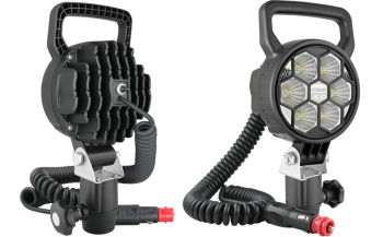 2500lm - modulo LED 12V-24V, cavo spirale 8 m, spinotto per accendisi., griglia, maniglia