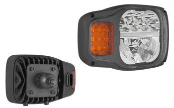 Proiettore anteriore a LED con attacco posteriore e connettore AMP SuperSeal incorporato - destro