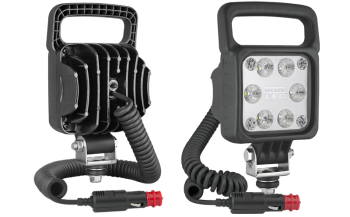 Faro da lavoro con LED, cavo spirale e interruttore