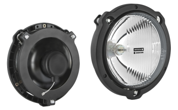 Proiettore abbagliante da rally Ø180 con telaio