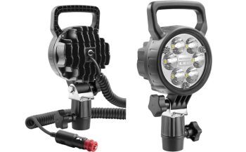 Faro da lavoro con LED, staffa CAR3, cavo spirale e interruttore
