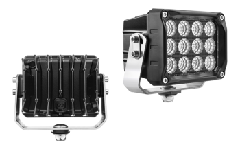 Faro da lavoro con LED, staffa inferiore e connettore Deutsch DT04-2P incorporato