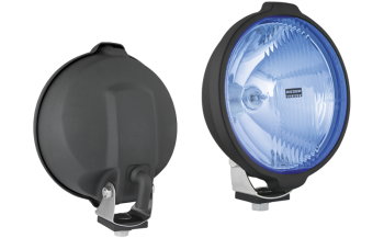 Proiettore alogeno abbagliante con luce di posizione - azzurro