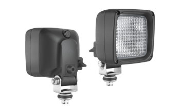 Faro da lavoro alogeno con passacavi e interruttore