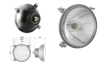 Proiettore anteriore di tipo R2 – traffico sulla destra (luci: anabbaglianti, abbaglianti) - destro
