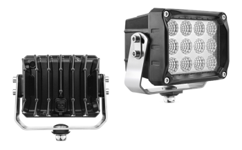 Faro da lavoro con LED, staffa inferiore e connettore Deutsch DT04-2P incorporato