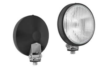 Proiettore alogeno fendinebbia in involucro cromato in involucro metallico