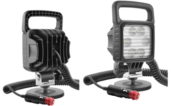 Faro da lavoro con LED, staffa magnetico, cavo spirale